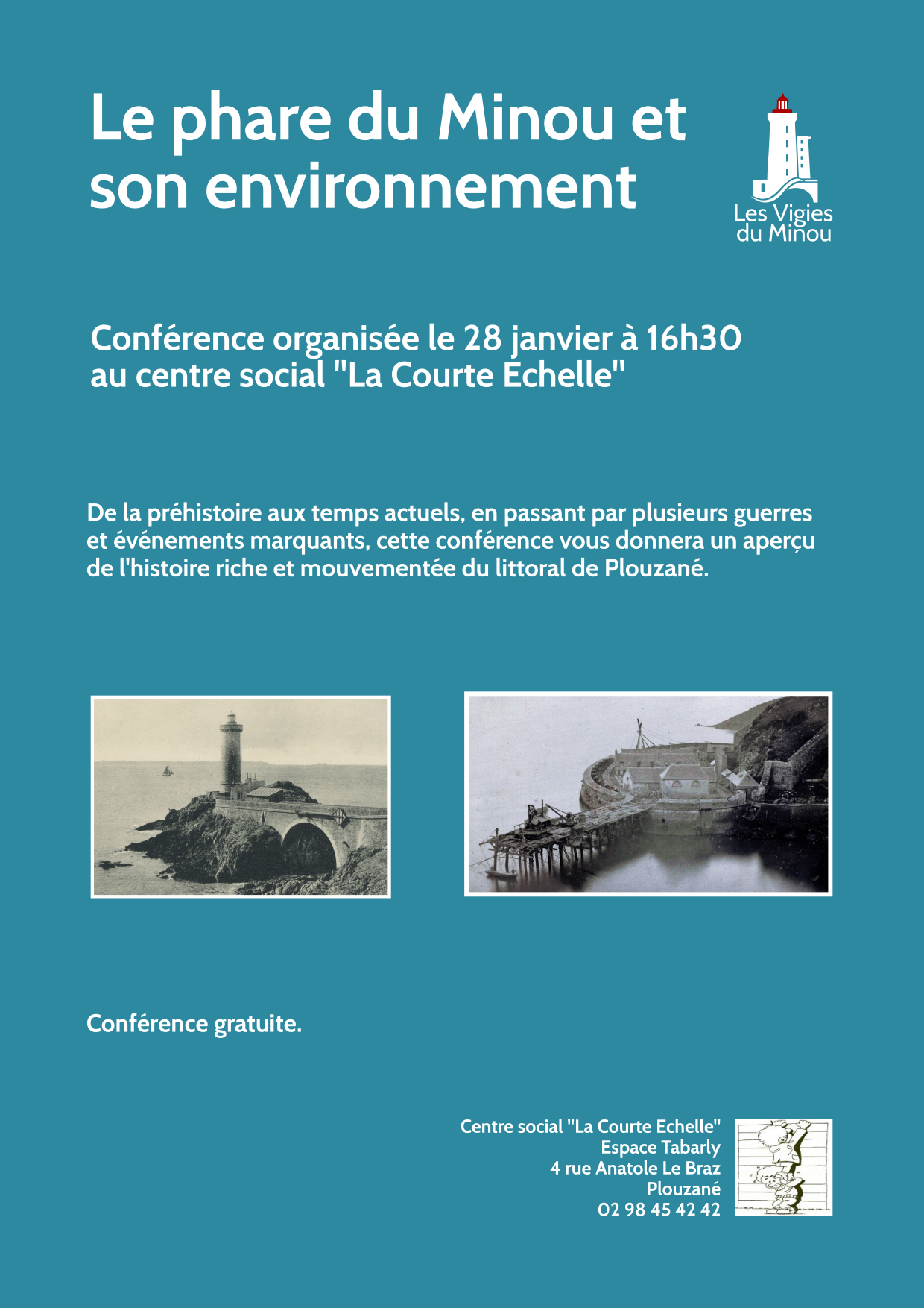 Conférence "Le phare du Petit-Minou et son environnement : Le patrimoine littoral de Plouzané"